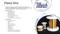 Ulbrich Plated Wire from Champeau Sourcing